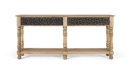 Consolle in legno di mango con design artigianale