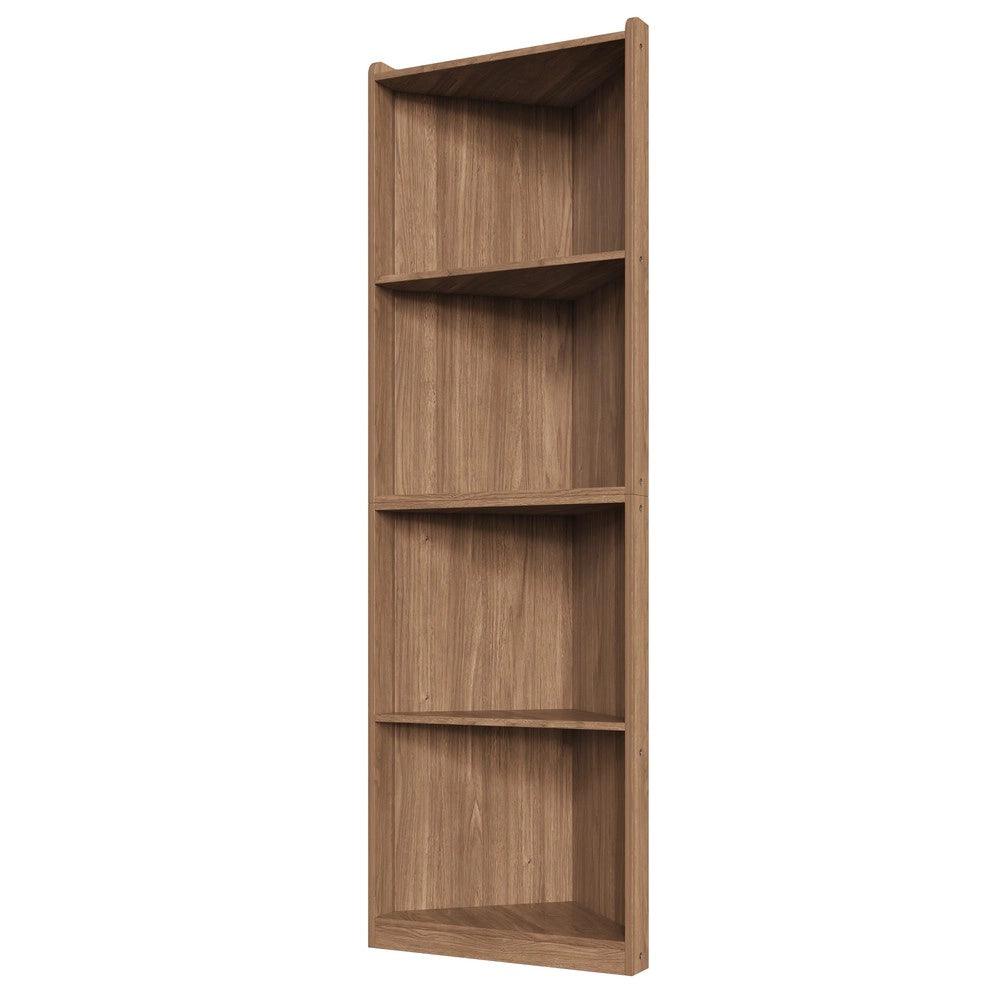 Libreria Angolare ¨C Xylo ¨C Noce, MDF, 55x32x180 cm