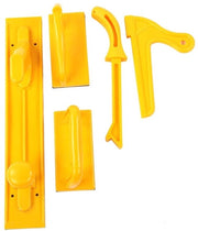 Set di blocchi da spinta da 5 - Blocchi da spinta corti/lunghe - V-Stick - Stangone da spinta - Sostegni in gomma - Disegno in plastica robusto - Accessori per lavorazione del legno