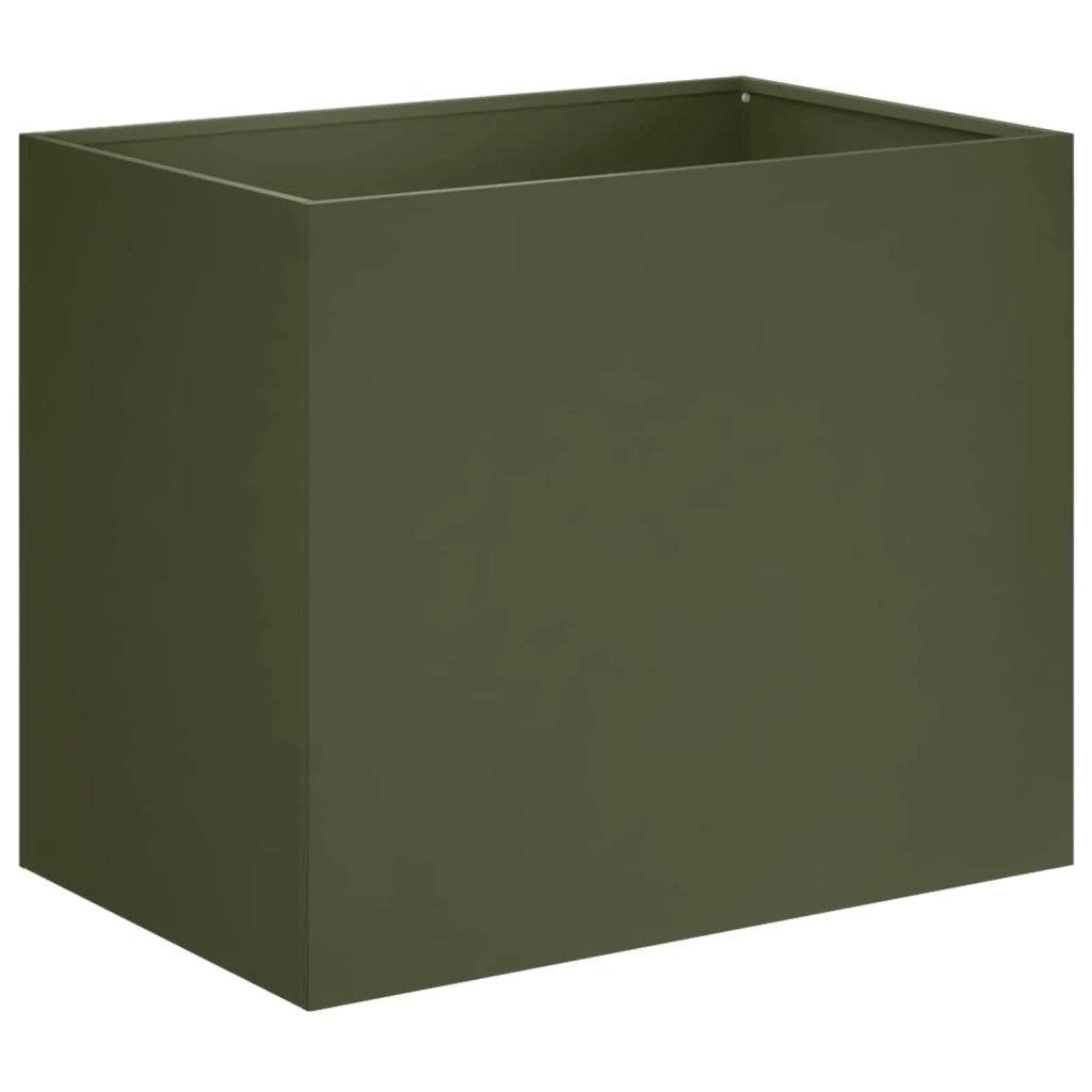 Vaso da giardino 2 pz Verde Oliva 60 x 40 x 50 cm 8005701