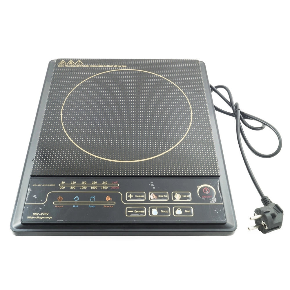 Trade Shop - Piastra Induzione Piano Di Cottura Fornello Portatile Elettrico Cucina 2000 W -