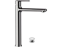 Rubinetto alto per lavabo con scarico click-clack, serie vanity