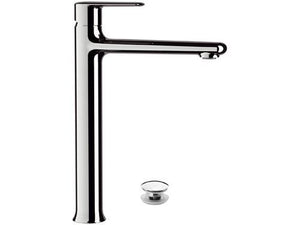 Rubinetto alto per lavabo con scarico click-clack, serie vanity