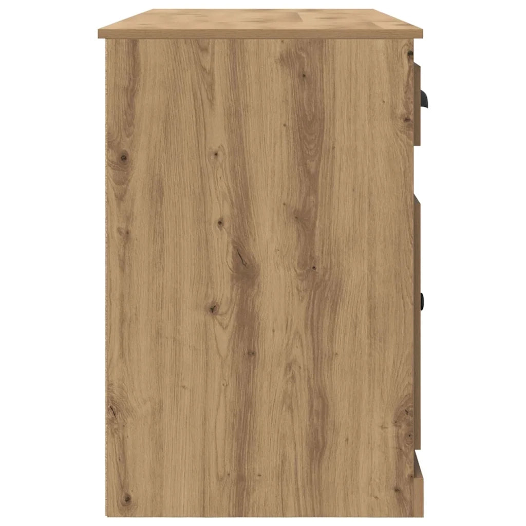 Scrivania | Tavolo da Ufficio con armadietto Rovere artigianale 154,5 x 50 x 75 cm