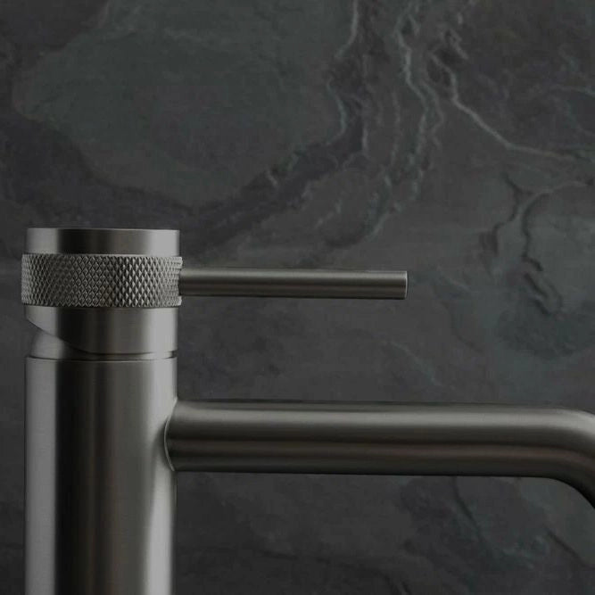 Rubinetto Da Lavabo Rea Lungo Grip Gun Grey Low