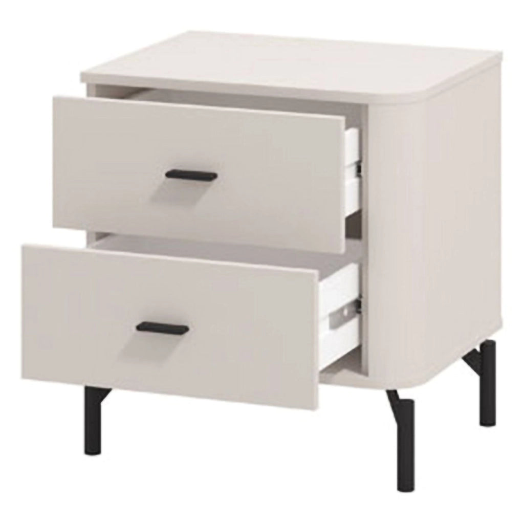 Salara, Comodino un Ripiano, 51.5x40x56h cm Bianco