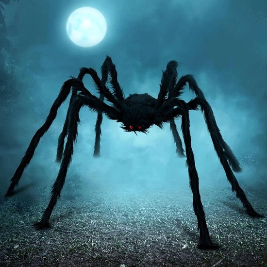 Decorazione di Halloween 152 metri di decorazioni esterne con capelli di seta neri