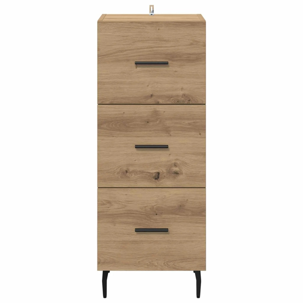 Credenza rovere artigianale 34 x 34,5 x 90 cm Legno multistrato 881577