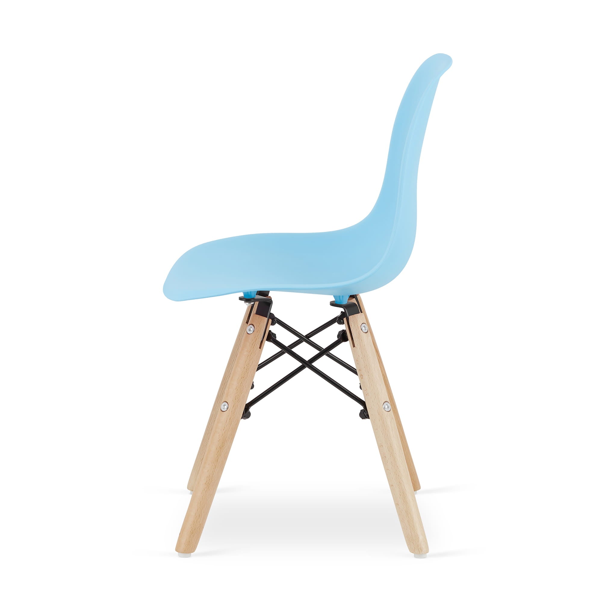 Sedia ergonomica Valora ZUBI con gambe in legno blu per bambini x2