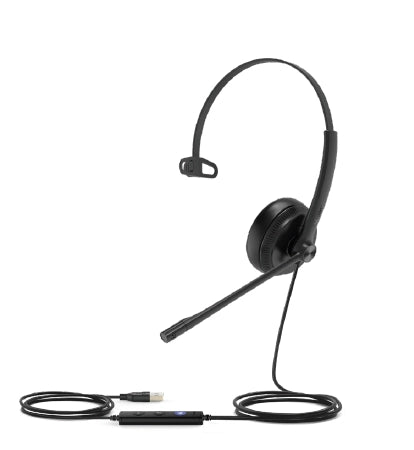 Yealink uh34 lite auricolare cablato a padiglione ufficio nero - UH34  LITE  MONO  TEAMS