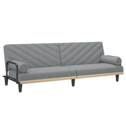 Divano letto | Sof¨¤ letto | Letto singolo con Braccioli Grigio Chiaro in Tessuto