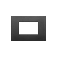 19653.71 Placca Classic 3 Moduli Nero Arkè