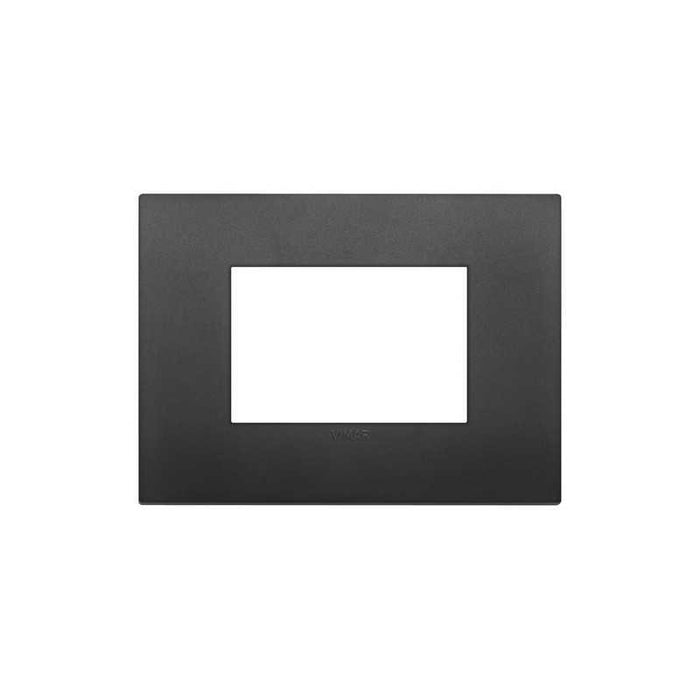 19653.71 Placca Classic 3 Moduli Nero Arkè