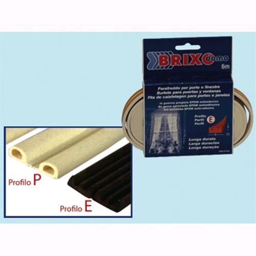 Parafreddo Brixo in gomma - Colore Marrone - Profilo E Conf. 50 Pz