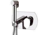 Shut off dotato di miscelatore, doccetta, supporto e piastra rettangolare - serie vanity