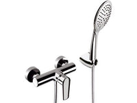 Rubinetto esterno doccia con leva frontale e kit doccia serie vanity