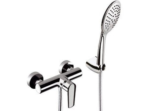 Rubinetto esterno doccia con leva frontale e kit doccia serie vanity