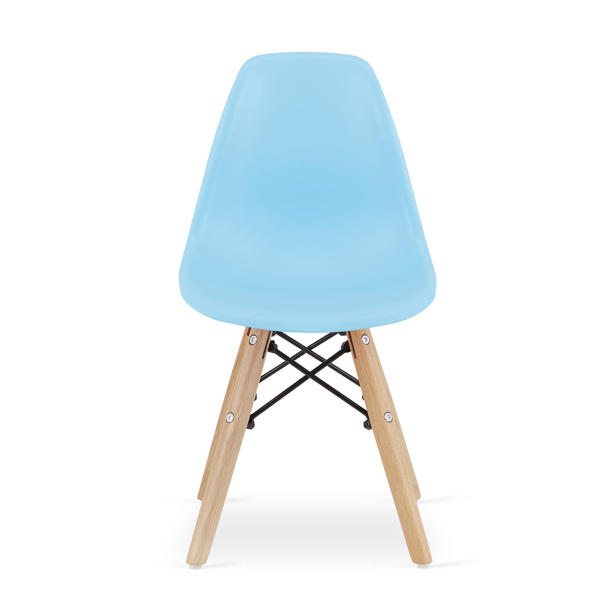 Sedia ergonomica Valora ZUBI con gambe in legno blu per bambini x2