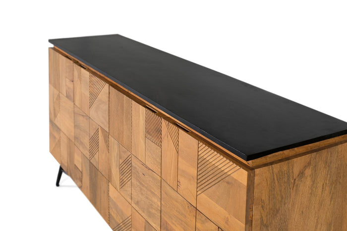 Credenza in legno di mango con finitura naturale 170 cm