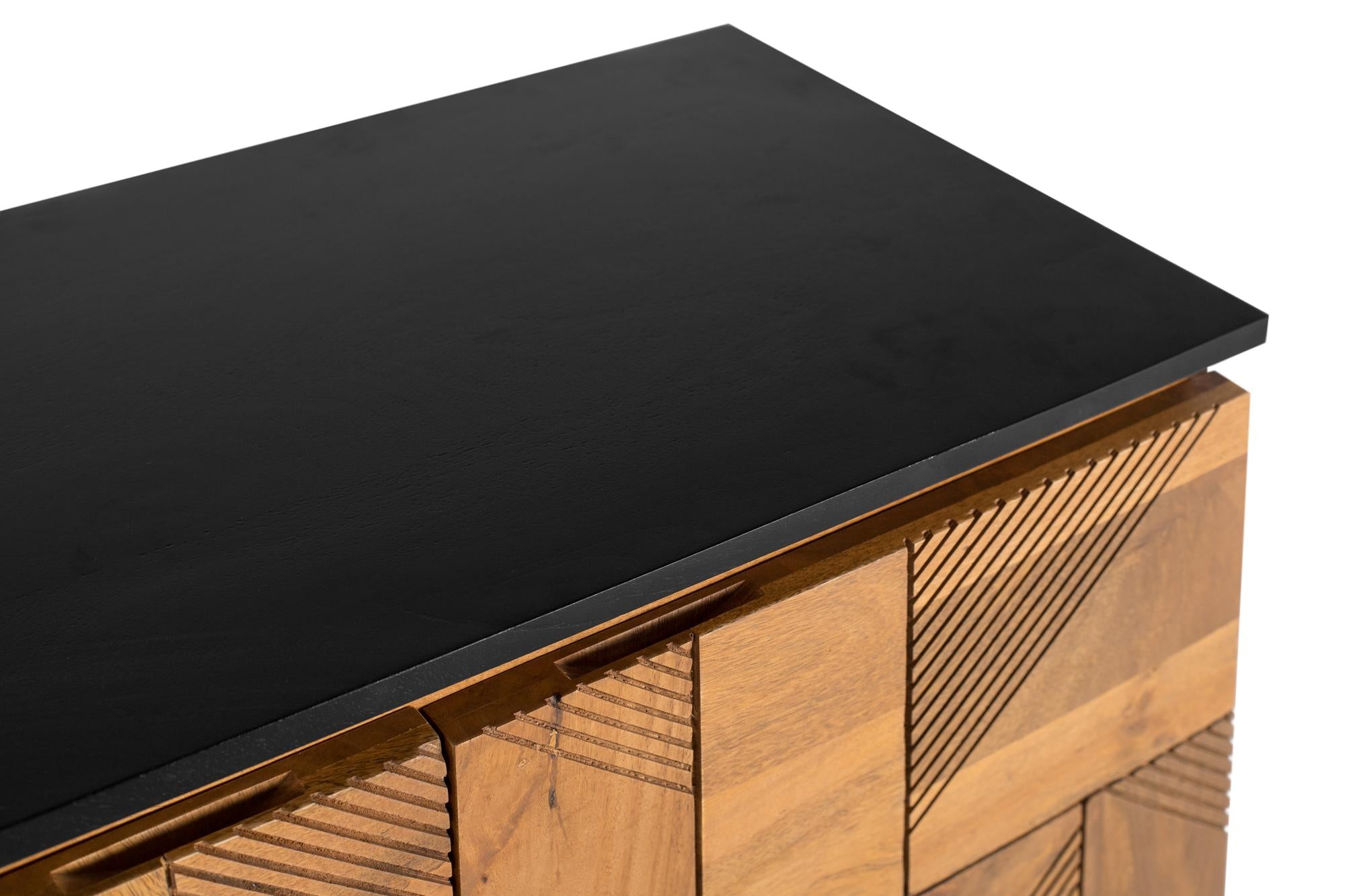 Credenza in legno di mango con finitura naturale 170 cm