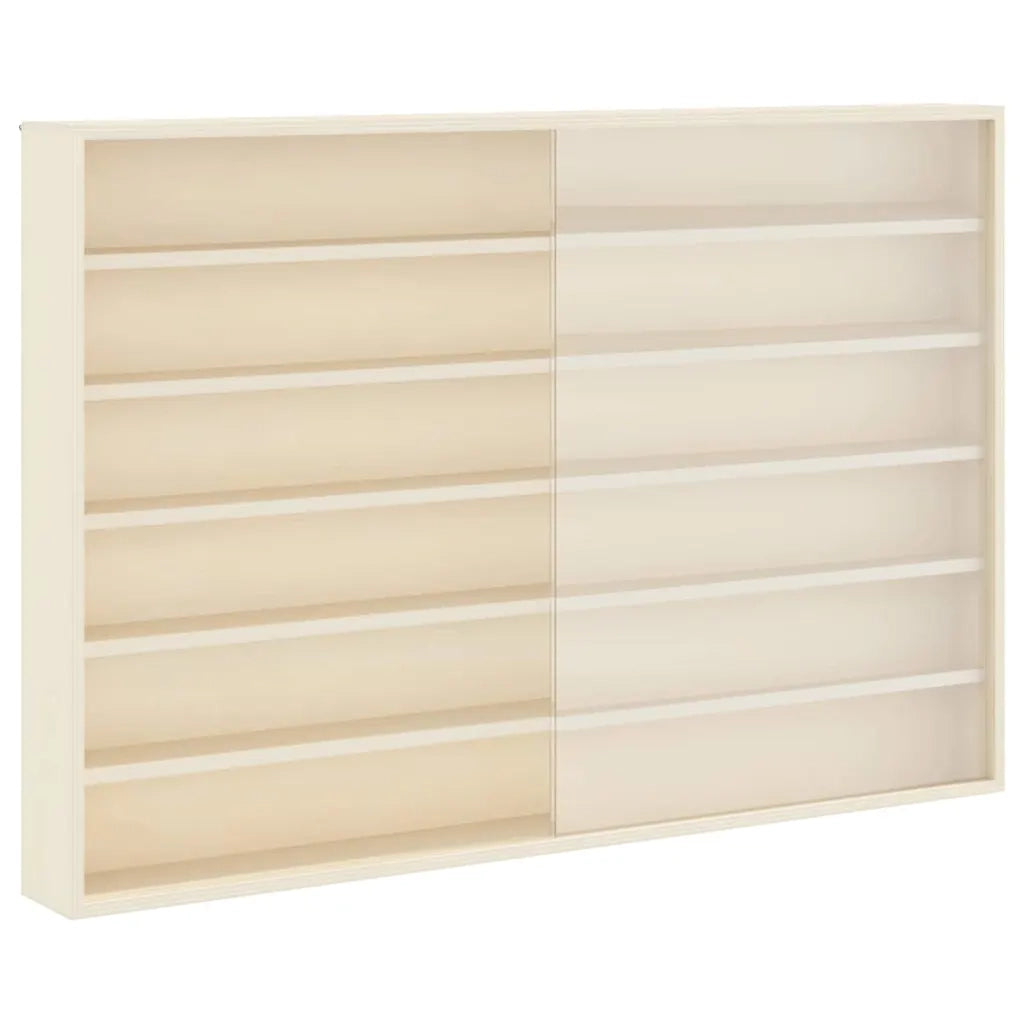 Vetrina a muro Beige 80 x 8,5 x 54 cm Legno compensato 42015628