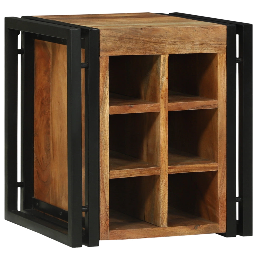 Portabottiglie 34.5x35x39 cm Legno massello di acacia