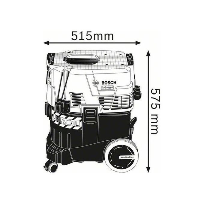 Bosch GAS 35 L AFC Professional Nero, Blu 1200 W