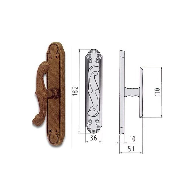 Ghidini 290406000 Cremonese Ottone Brunato Barocco P.a.ez