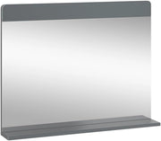 Specchio da bagno Izan, Grigio, 80.1 x 62 cm, a parete, combinabile con altri mobili da bagno Izan