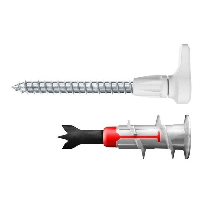 Fischer 557919 ancoraggio a vite e tassello 6 pz Kit di viti e tasselli a muro 44 mm