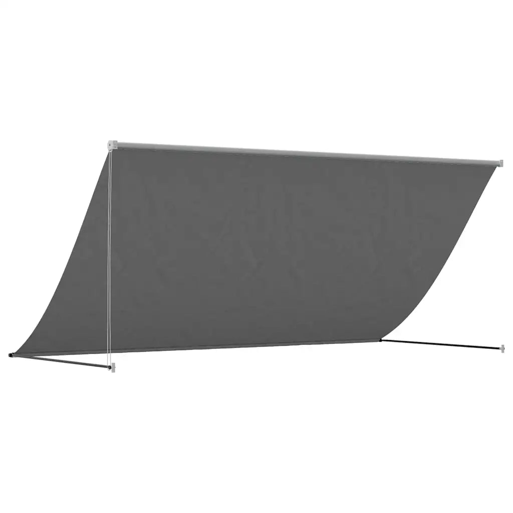 Tenda da Sole Retrattile-Tenda parasole per Patio Antracite 300x150 cm Tessuto e Acciaio