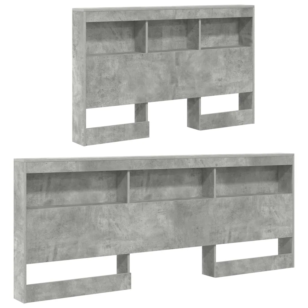Testiera | Testata contenitore Grigio cemento 207,5 x 137,5 x 76,5 cm