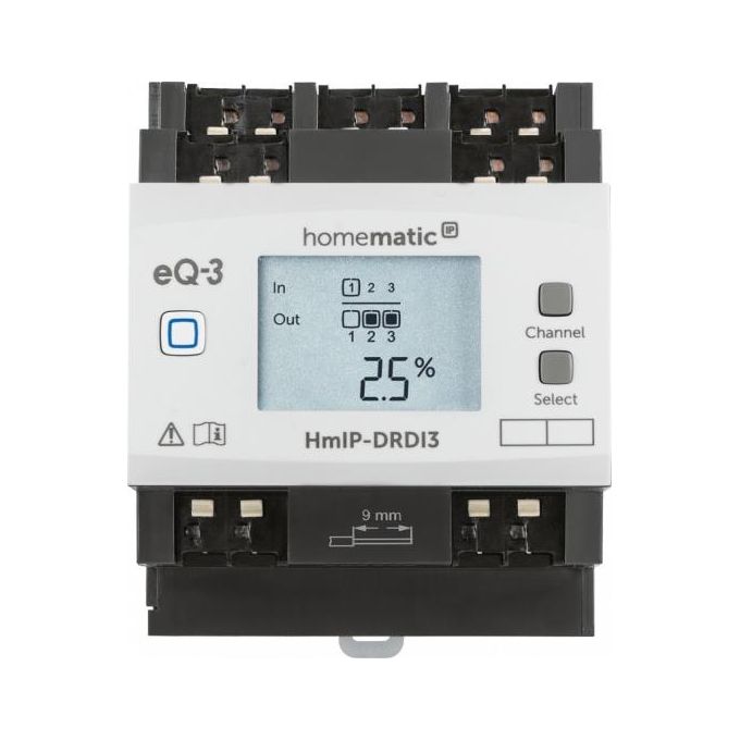Homematic IP HMIP-DRDI3 DIN montato su guida Attuatore dimmer 3 canali