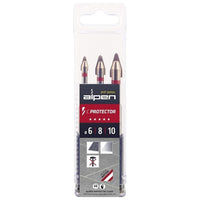Alpen Punte per Trapano C PROTECTOR 3 Pezzi 6-8-10