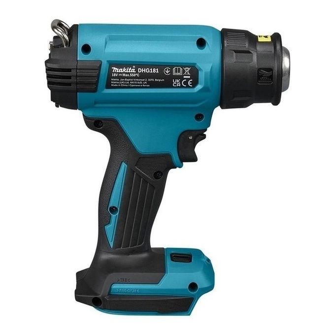 Makita DHG181ZK pistola a caldo Pistola ad aria calda 200 l/min 550 °C Nero, Verde