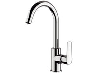 Rubinetto per lavello cucina con canna alta a u girevole - serie vanity