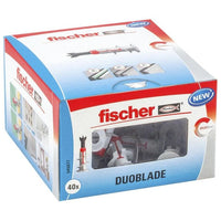 Fischer DUOBLADE 40 pz Kit di viti e tasselli a muro 44 mm