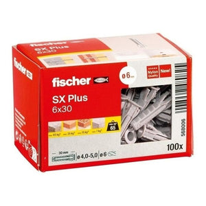 Fischer 568006 ancoraggio a vite e tassello 100 pz Tassello di espansione 30 mm