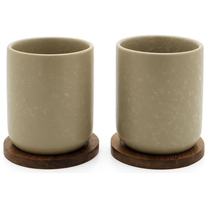 Bredemeijer Umea loam tazza Grigio Tè 2 pz