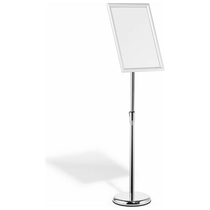 Durable 479923 stand informativo e supporto per brochure A3 Alluminio, Plastica, Acciaio Argento