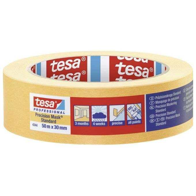 TESA Professional 4344 50 m Carta gommata per uso generico Adatto per uso interno Adatto per uso esterno Carta Arancione