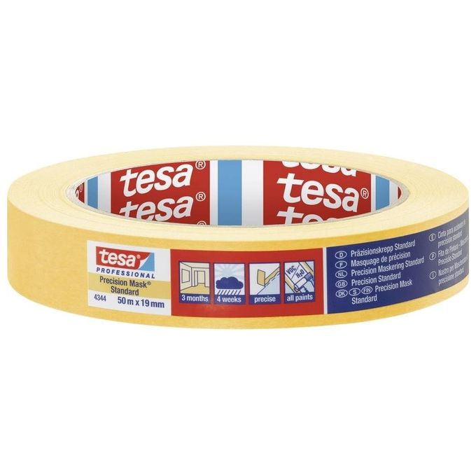 TESA Professional 4344 50 m Carta gommata per uso generico Adatto per uso interno Adatto per uso esterno Carta Arancione
