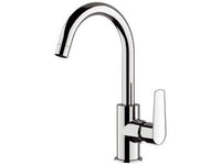 Rubinetto per cucina con bocca alta girevole, modello corto - serie vanity