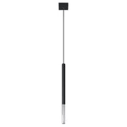 Lampada a sospensione Vitreo 1 Pure Lume nero cromo