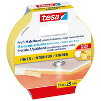 TESA 56270 25 m Carta gommata per imbianchini Adatto per uso interno Carta Giallo
