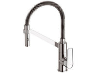 Miscelatore per lavello cucina di design con doccetta estraibile, serie vanity