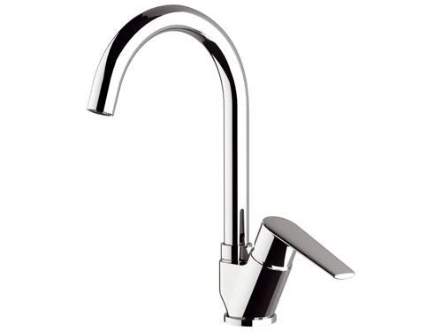 Rubinetto lavello cucina con bocca alta girevole, serie vanity
