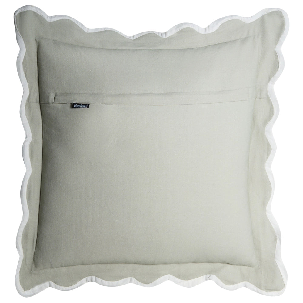 Set di 3 cuscini decorativi in tessuto di cotone verde e bianco con motivo astratto 45/30 x 45/50 cm Cuscino decorativo