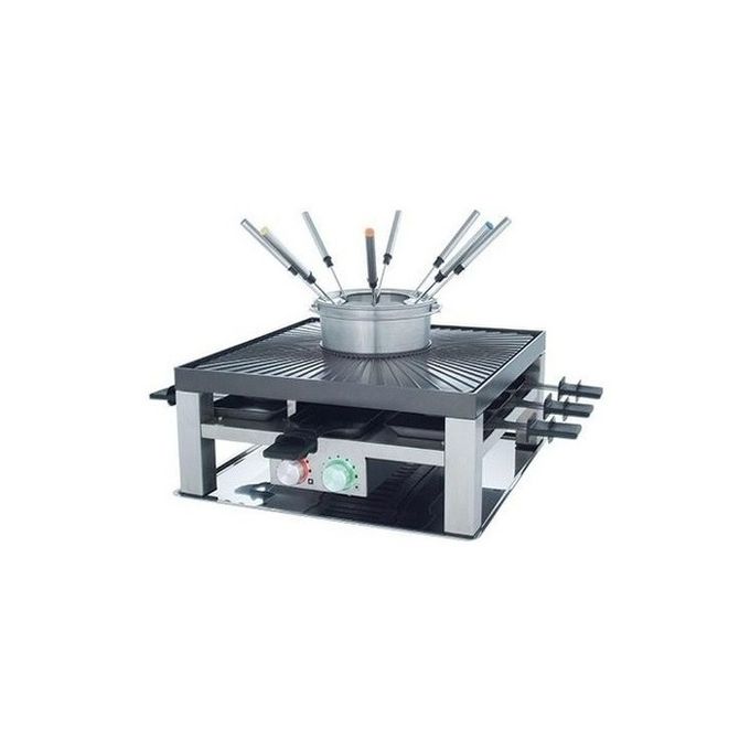 Solis Combi Grill 3 in 1 griglia per raclette 8 persona(e) Acciaio inossidabile