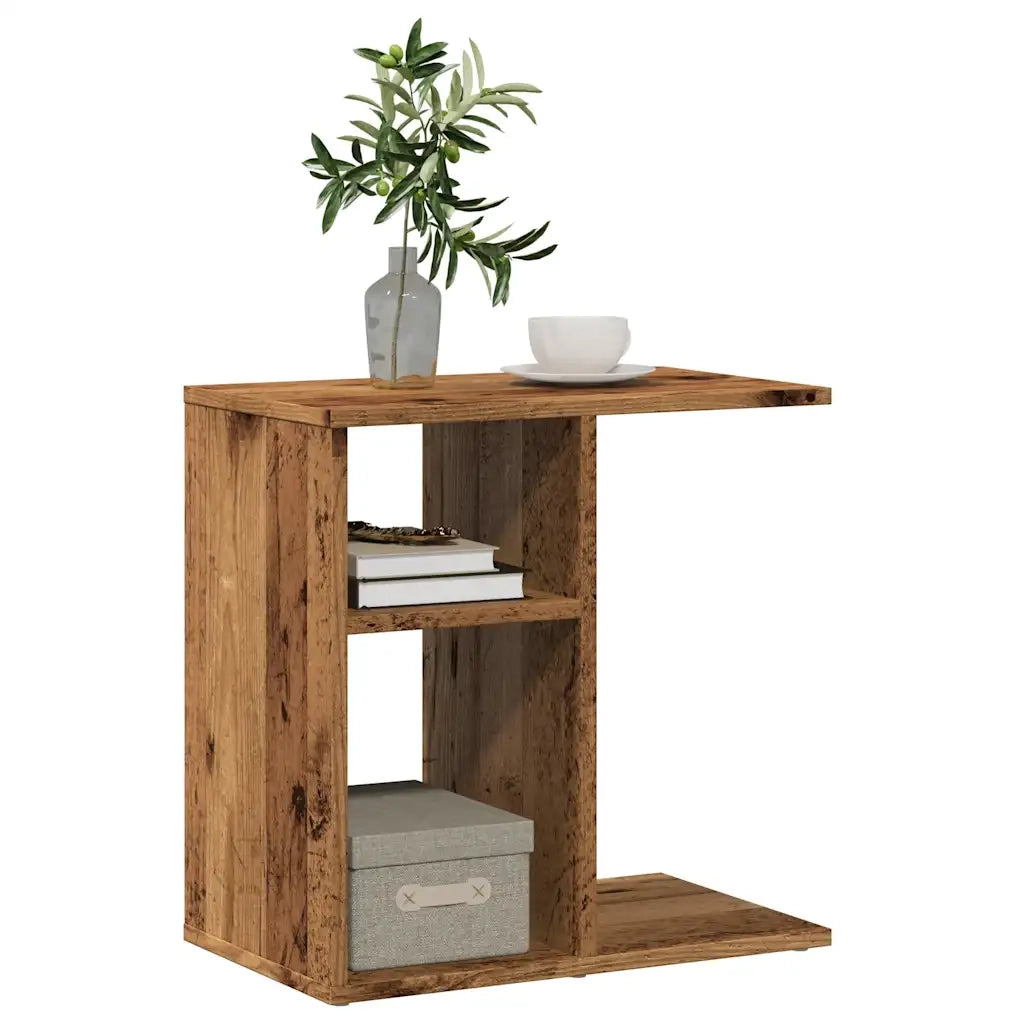 Tavolino-Tavolino da soggiorno-Tavolo Legno Vecchio 50x30x50 cm in Legno Multistrato